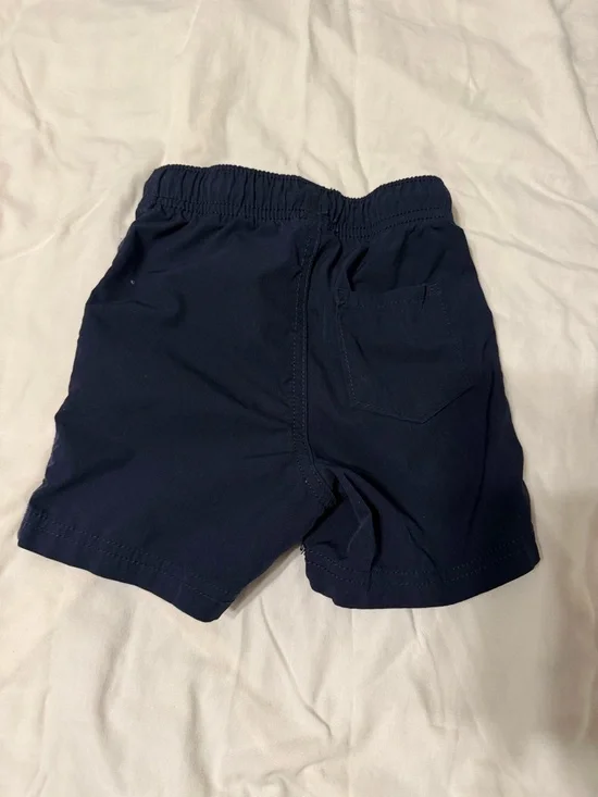 Three-Pack Pull-On Shorts - Navy, Chambray, Mustard - Picture 4 of 9